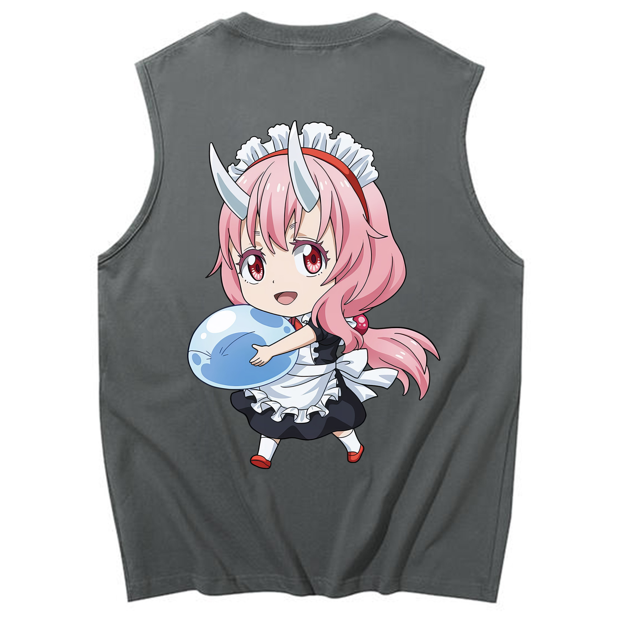 （画像用） 転スラ Regarding Reincarnated to Slime コットン100％タンクトップ（背面プリント）